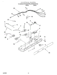 12 - Control, Optional parts for Whirlpool Refrigerator 6ED22DQXFB03 from AppliancePartsPros.com