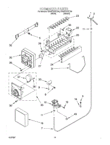 12 - Ice Maker, Optional parts for Whirlpool Refrigerator ED5NTQXKQ00 from AppliancePartsPros.com