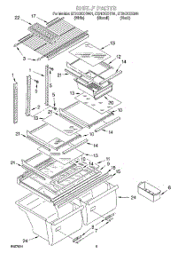 05 - Shelf, Optional parts for Whirlpool Refrigerator ET21CKXHT01 from AppliancePartsPros.com