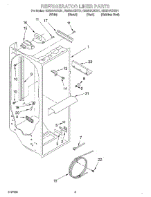 02 - Refrigerator Liner parts for Whirlpool Refrigerator GS6SHAXKQ01 from AppliancePartsPros.com