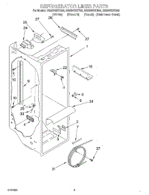 02 - Refrigerator Liner parts for Whirlpool Refrigerator GS5SHGXKB00 from AppliancePartsPros.com