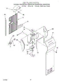 10 - Air Flow parts for Whirlpool Refrigerator GS5SHGXKQ00 from AppliancePartsPros.com