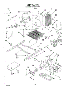 10 - Unit parts for Whirlpool Refrigerator 7GD22DFXFW03 from AppliancePartsPros.com