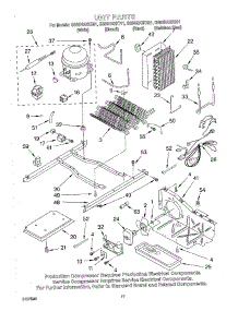 11 - Unit parts for Whirlpool Refrigerator GS6SHAXKT01 from AppliancePartsPros.com