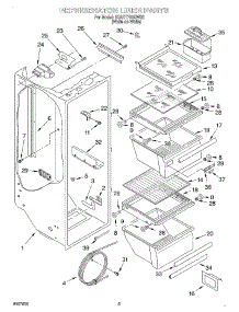 02 - Refrigerator Liner parts for Whirlpool Refrigerator 3XART730GW02 from AppliancePartsPros.com