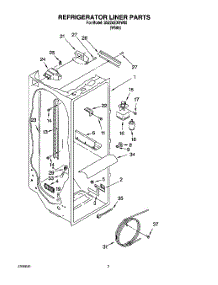 02 - Refrigerator Liner parts for Whirlpool Refrigerator SS22AEXHW00 from AppliancePartsPros.com