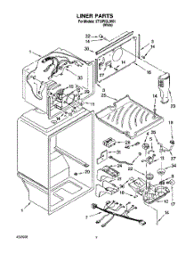 03 - Liner parts for Whirlpool Refrigerator ST18PKXJW01 from AppliancePartsPros.com