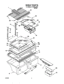 05 - Shelf, Optional parts for Whirlpool Refrigerator ST18PKXJW01 from AppliancePartsPros.com