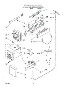 12 - Ice Maker, Optional parts for Whirlpool Refrigerator ED7FHGXKT00 from AppliancePartsPros.com