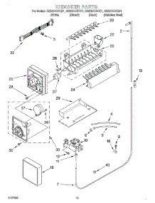 12 - Ice Maker, Optional parts for Whirlpool Refrigerator GS6SHAXKS01 from AppliancePartsPros.com