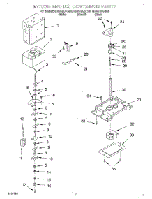 05 - Motor And Ice Container parts for Whirlpool Refrigerator GD5SHAXKQ00 from AppliancePartsPros.com