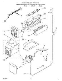 12 - Icemaker parts for Whirlpool Refrigerator GD5SHAXKQ00 from AppliancePartsPros.com