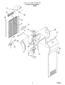 05 - Air Flow parts for Whirlpool Refrigerator 3XART732GW00 from AppliancePartsPros.com