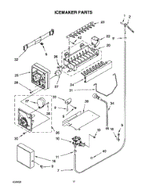 11 - Ice Maker parts for Whirlpool Refrigerator 3XART732GW00 from AppliancePartsPros.com