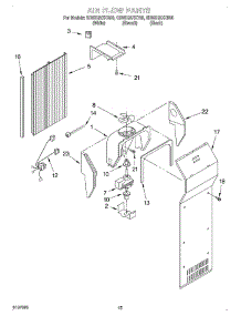 09 - Air Flow parts for Whirlpool Refrigerator GD5SHAXKT00 from AppliancePartsPros.com