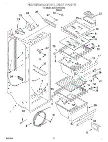 02 - Refrigerator Liner parts for Whirlpool Refrigerator 3XART731GB02 from AppliancePartsPros.com