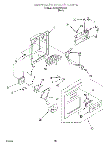 07 - Dispenser Front parts for Whirlpool Refrigerator 3XART731GB02 from AppliancePartsPros.com