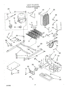 10 - Unit parts for Whirlpool Refrigerator 3XART731GB02 from AppliancePartsPros.com