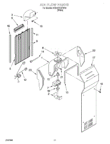 07 - Air Flow parts for Whirlpool Refrigerator 6ED22PKXFW03 from AppliancePartsPros.com