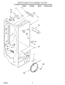 02 - Refrigerator Liner parts for Whirlpool Refrigerator GD22DCXHT02 from AppliancePartsPros.com