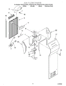 05 - Air Flow parts for Whirlpool Refrigerator GD22DCXHS02 from AppliancePartsPros.com