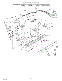 12 - Control parts for Whirlpool Refrigerator GD22DCXHS02 from AppliancePartsPros.com