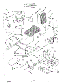 10 - Unit parts for Whirlpool Refrigerator 3XART732GW01 from AppliancePartsPros.com