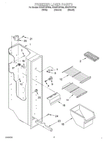 03 - Freezer Liner parts for Whirlpool Refrigerator ED20TKXFW05 from AppliancePartsPros.com
