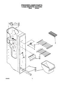 03 - Freezer Liner parts for Whirlpool Refrigerator 8ED20TKXFN02 from AppliancePartsPros.com