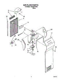 05 - Air Flow parts for Whirlpool Refrigerator 7GD22DFXFW02 from AppliancePartsPros.com