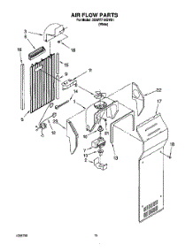 08 - Air Flow parts for Whirlpool Refrigerator 3XART710GW01 from AppliancePartsPros.com