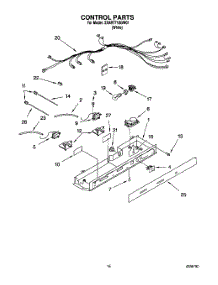 09 - Control parts for Whirlpool Refrigerator 3XART710GW01 from AppliancePartsPros.com