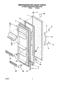 06 - Refrigerator Door parts for Whirlpool Refrigerator 8ED20TKXFN02 from AppliancePartsPros.com