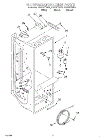 02 - Refrigerator Liner parts for Whirlpool Refrigerator ED22UEXHT02 from AppliancePartsPros.com
