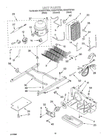 10 - Unit parts for Whirlpool Refrigerator ED22RFXFW04 from AppliancePartsPros.com