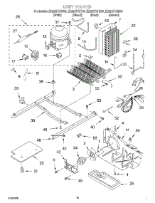 10 - Unit parts for Whirlpool Refrigerator ED22QFXHB03 from AppliancePartsPros.com