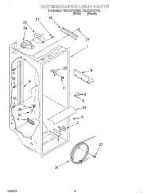 02 - Refrigerator Liner parts for Whirlpool Refrigerator 7GD27DFXFT00 from AppliancePartsPros.com