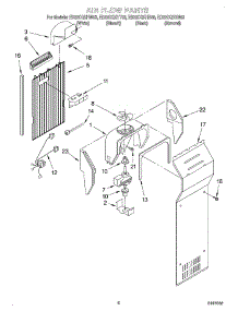05 - Air Flow parts for Whirlpool Refrigerator ED22CQXHT03 from AppliancePartsPros.com