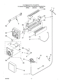 11 - Ice Maker parts for Whirlpool Refrigerator ED22GWXFW04 from AppliancePartsPros.com