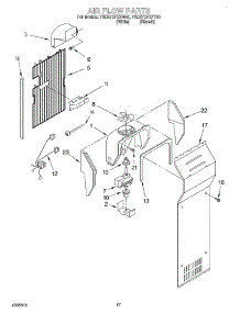 10 - Air Flow parts for Whirlpool Refrigerator 7GD27DFXFW00 from AppliancePartsPros.com