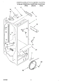 02 - Refrigerator Liner parts for Whirlpool Refrigerator ED22RFXFN04 from AppliancePartsPros.com