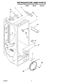 02 - Refrigerator Liner parts for Whirlpool Refrigerator ED22LFXHT03 from AppliancePartsPros.com