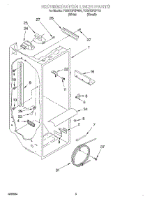 02 - Refrigerator Liner parts for Whirlpool Refrigerator 7GD27DFXFW01 from AppliancePartsPros.com