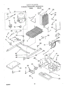 09 - Unit parts for Whirlpool Refrigerator 7GD27DFXFW01 from AppliancePartsPros.com