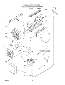 12 - Ice Maker, Optional parts for Whirlpool Refrigerator 7GD27DFXFW01 from AppliancePartsPros.com
