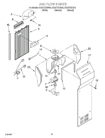 10 - Air Flow parts for Whirlpool Refrigerator ED22TEXHN03 from AppliancePartsPros.com