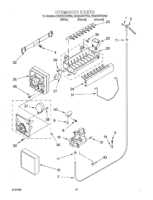 12 - Ice Maker, Optional parts for Whirlpool Refrigerator ED22UEXHW02 from AppliancePartsPros.com