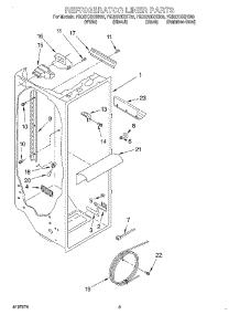 02 - Refrigerator Liner parts for Whirlpool Refrigerator 7GD27DIXHB00 from AppliancePartsPros.com