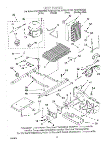 11 - Unit parts for Whirlpool Refrigerator 7GD27DIXHB00 from AppliancePartsPros.com