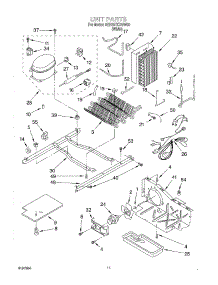 07 - Unit parts for Whirlpool Refrigerator 6ED20TKXGW03 from AppliancePartsPros.com